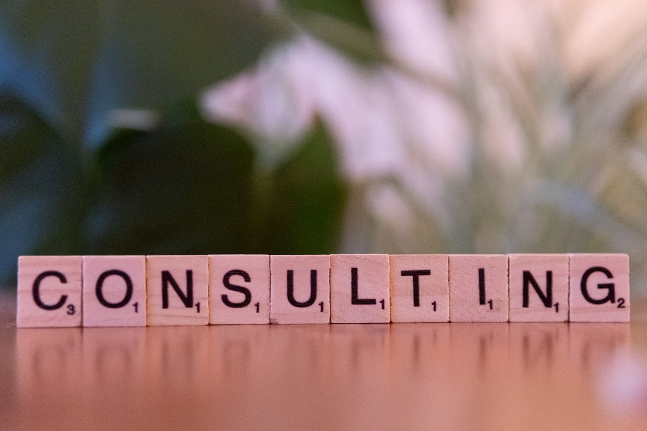 Mastering the First Impression: Your intriguing post title goes here Wooden letter tiles spelling 'Consulting' with a blurred background. Ideal for business concepts.